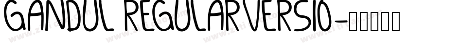 Gandul RegularVersio字体转换